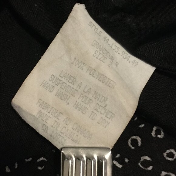 Vintage Made in Canada Whimsical Black and White Tiered Skirt - Picture 10 of 16